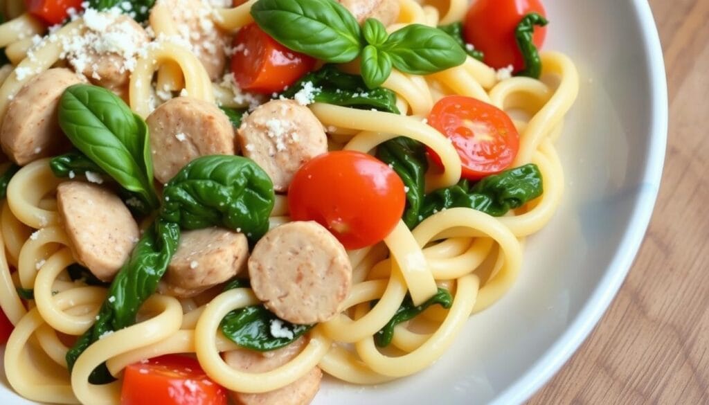 chicken sausage pasta