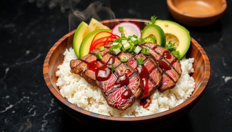 steak rice bowl